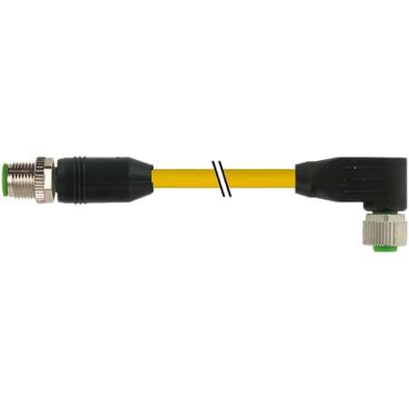 Murrelektronik M12 male 0 Degree / M12 male 0 Degree 8p. shielded Ethernet, TPE 4x2x24AWG SF/UTP 7700-40121-1501000